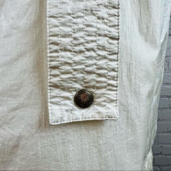 Vintage 80s Ossi Skiwear Snow White Nylon Ski Jacket Insulated Small - Picture 16 of 16